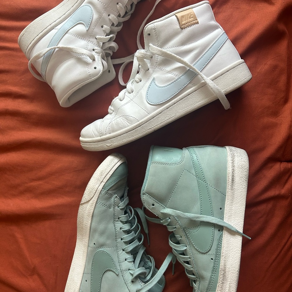 LIMITED EDITION Nike Women's High-Top Blazer Sneakers - Mint Green